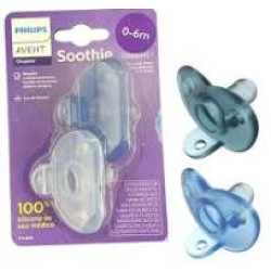 CHUPETA AVENT SOOTHIES 0-3 AZUL