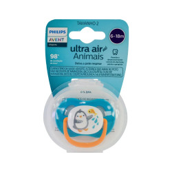 CHUPETA AVENT ULTRA AIR ANIMAIS TAMANHO 2 6-18 MESES MENINO