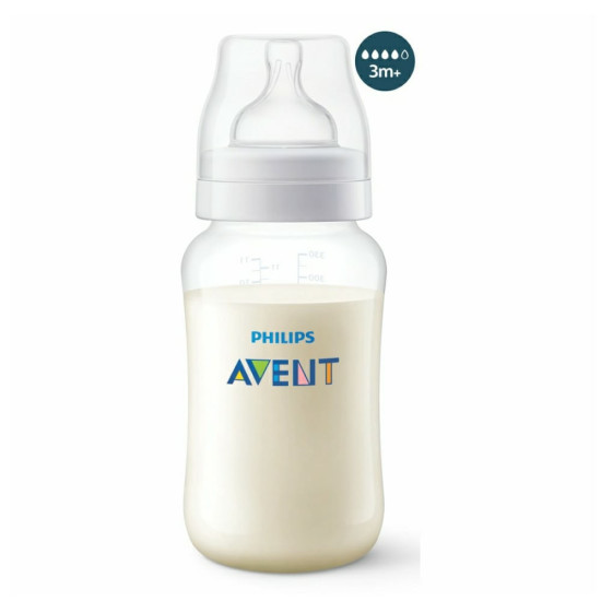 MAMADEIRA AVENT ANTI COLIC TRANSPARENTE 330ML SCY106/01
