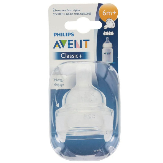 BICO DE MAM AVENT ANTI-COLIC TAM 4 COM 2UND REF SCY764/02