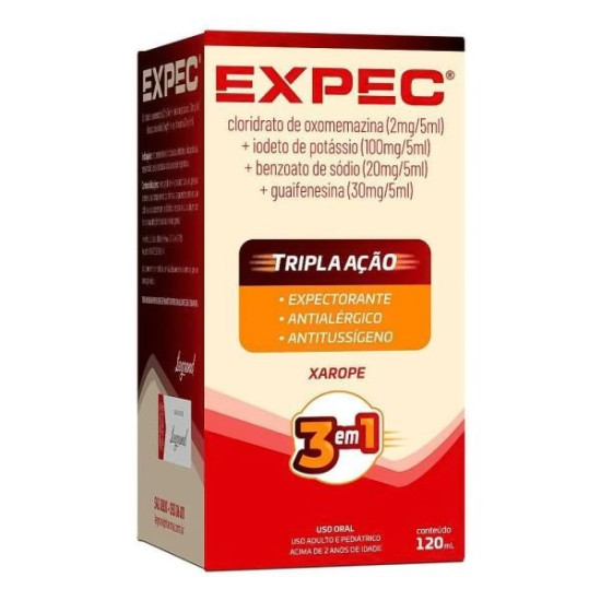 EXPEC XAROPE COM 120 ML