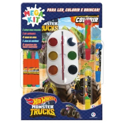 MEGA KIT HOT WHEELS LER/COLORIR/BRINCAR
