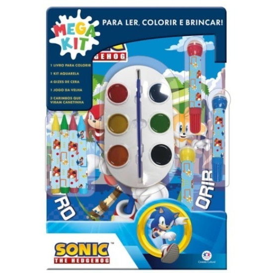 MEGA KIT SONIC LER/COLORIR/BRINCAR