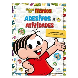 LIVRO TURMA DA MONICA ADESIV E ATIVIDADES